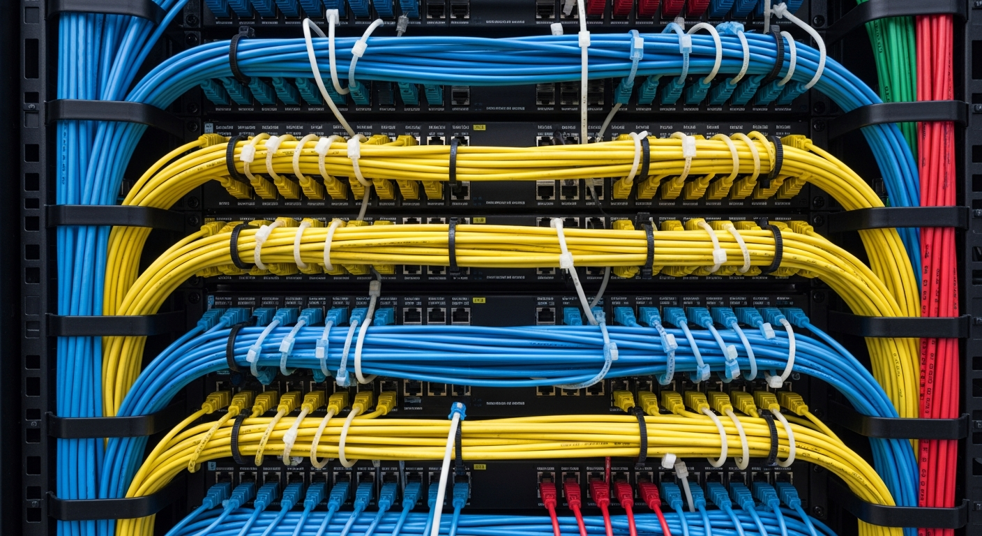 Organized network cabling